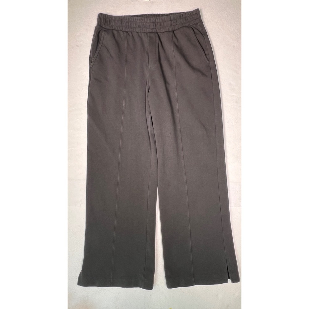 Old Navy Dynamic Fleece Wide Leg Pants Womens Large Black Excellent